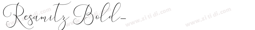 Resamitz Bold字体转换